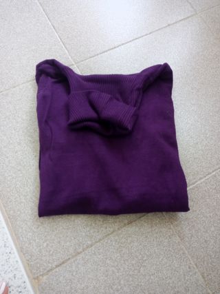 Jersey marca blanco talla L morado