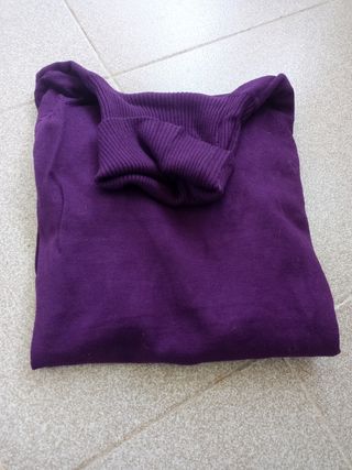 Jersey marca blanco talla L morado