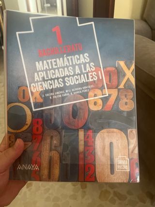 Libro 1° Bach Matemáticas ciencias sociales