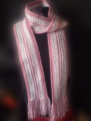 Bufanda hecha a mano crochet