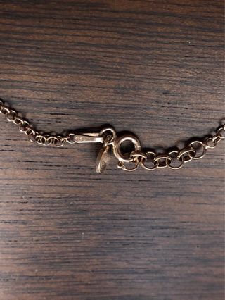 Pulsera chapada en oro rosa 18k con diamantes