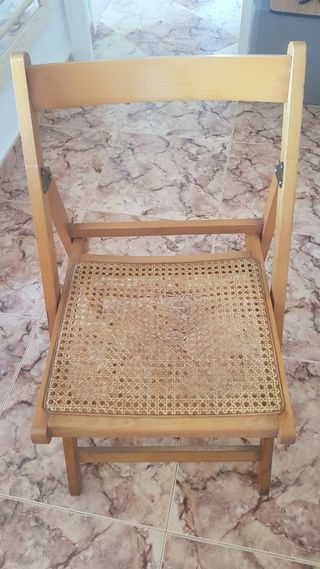 Silla plegable vintage años 70