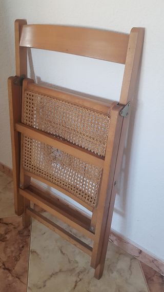 Silla plegable vintage años 70