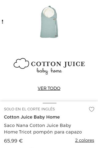 Saco de bebé Nana Cotton Juice Baby