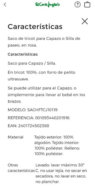 Saco de bebé Nana Cotton Juice Baby