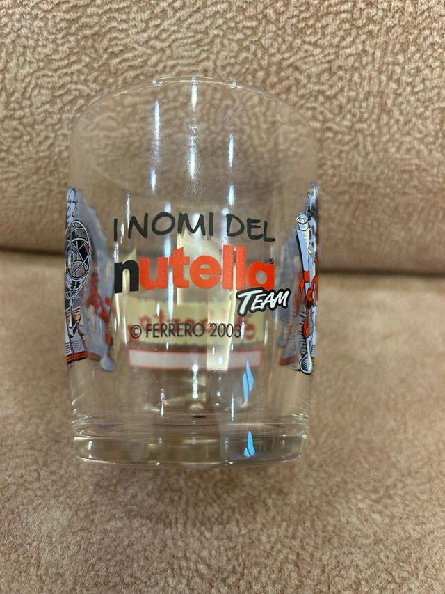 Bicchieri Vintage della Nutella con nomi