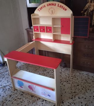 Supermercado de madera juguete