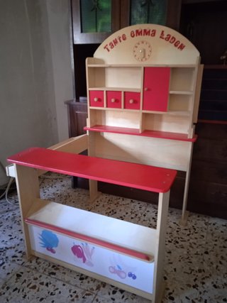 Supermercado de madera juguete