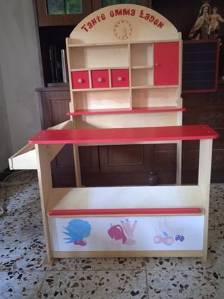 Supermercado de madera juguete
