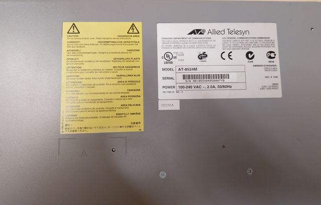 switch lan 24 porte con cavo alimentazione 100mbps