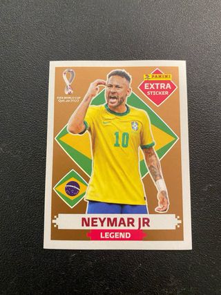 Cromo Neymar JR Extra Bronze Qatar 2022