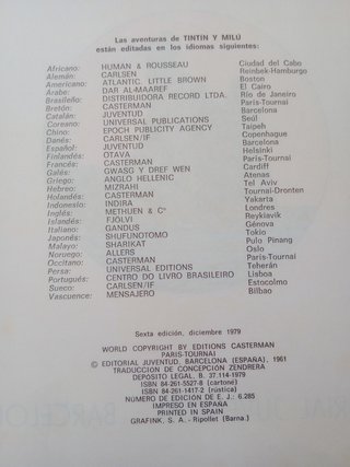 Tintín La Isla Negra 1979