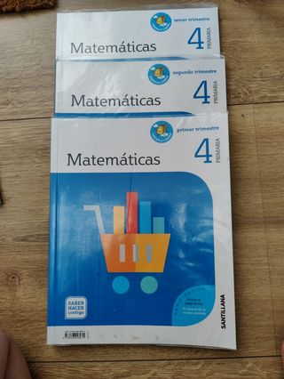 Libros 4 primaria matemáticas y science
