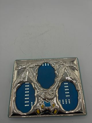 portafoto argento bimbo com elefante