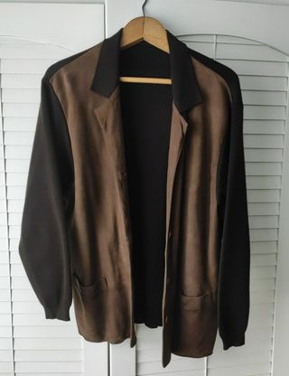 Chaqueta de ante vintage retro años 70 unisex