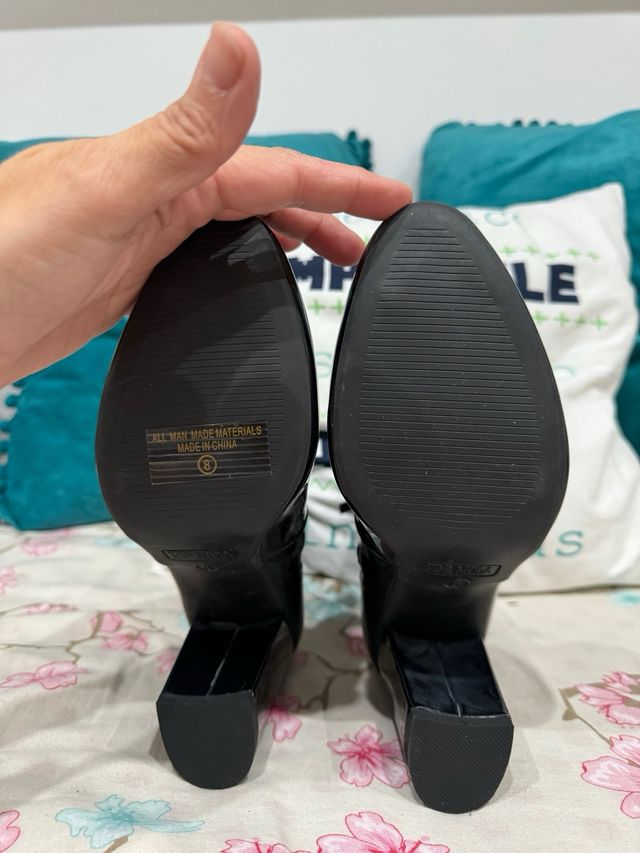 Botas Negras Vinilo talla 38