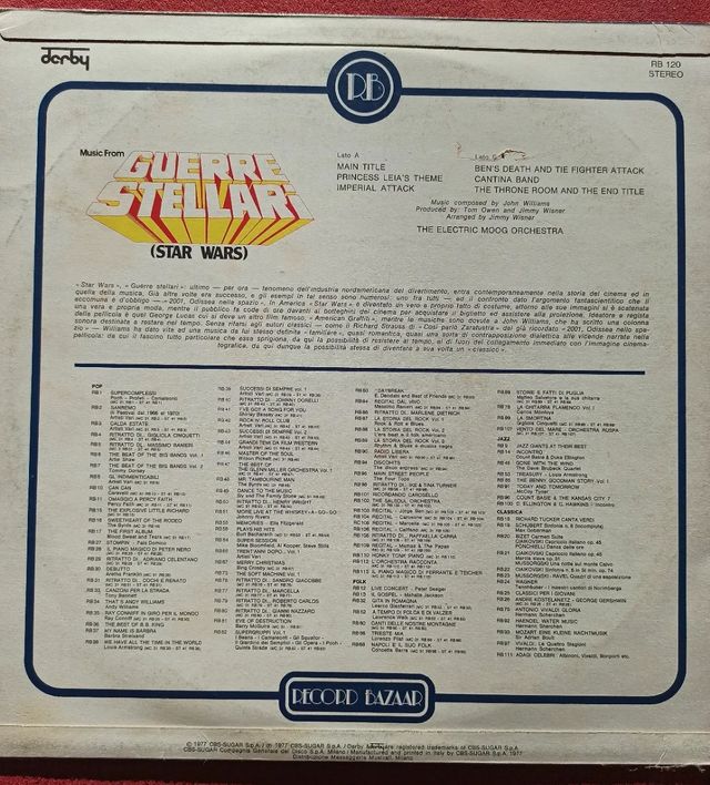 Vinile Guerre stellari