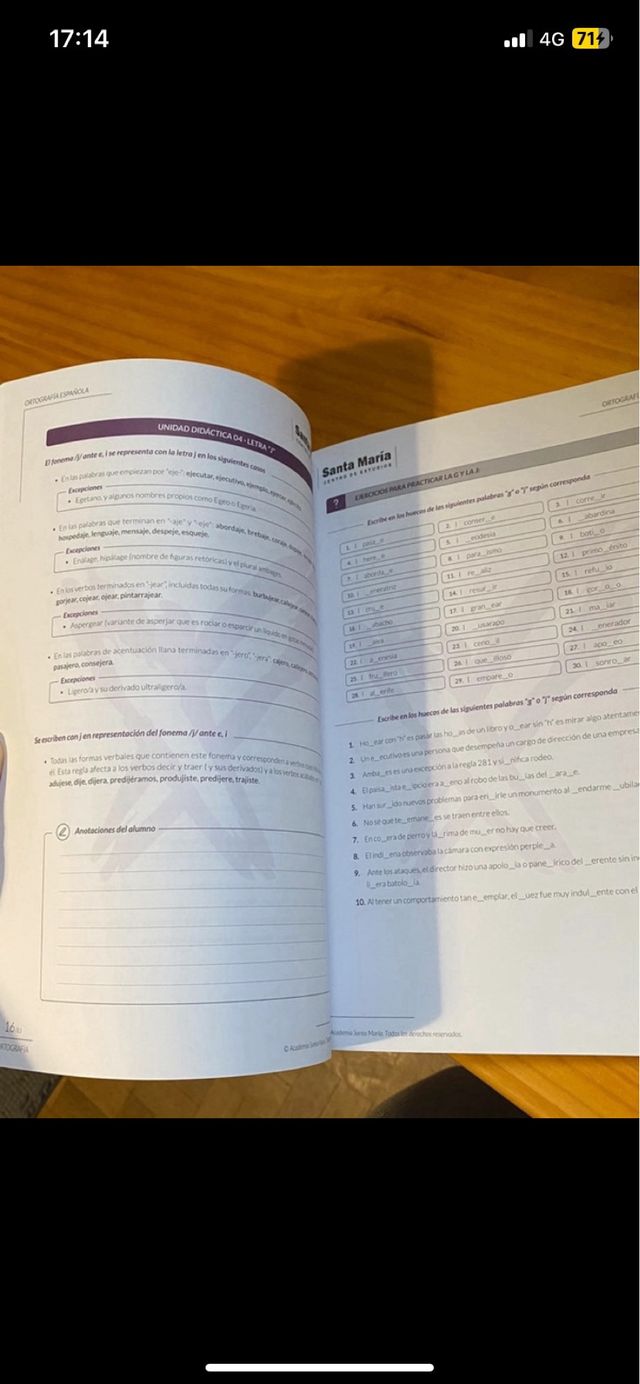 Cuadernos gramatica y ortografia