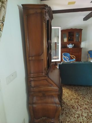 Rebajas Antigüedad vitrina, escritorio