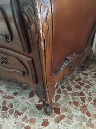 Rebajas Antigüedad vitrina, escritorio