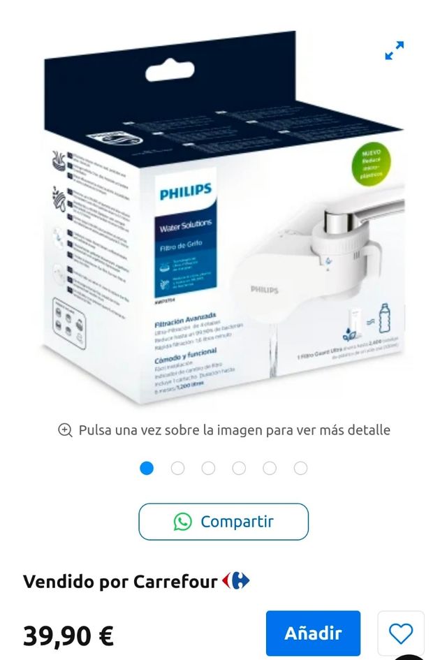 Filtro de agua Philips