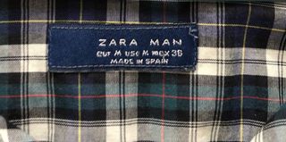 Camisa cuadros Zara 