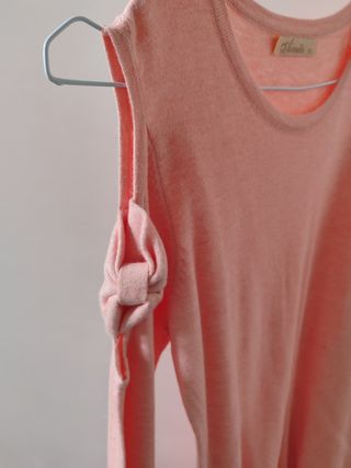 Maglietta lunga rosa tg M