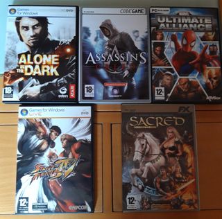 Lote 5 Juegos PC