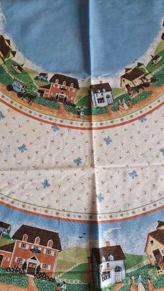 Tovaglia rotonda con 8 tovaglioli