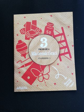 Cuaderno 1 matemáticas 3° EP anaya