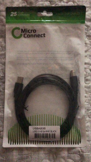 Cavo USB 2.0 A B Cavo M-M 3 metri colore NERO