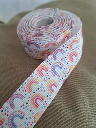 Cinta grosgrain arcoiris