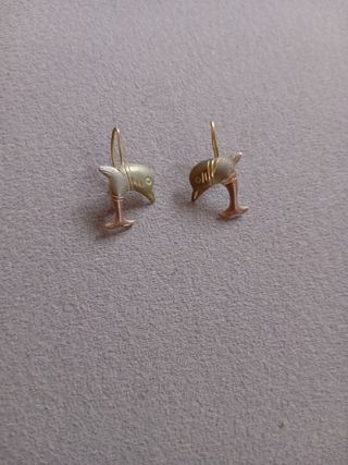 Pendientes delfines 