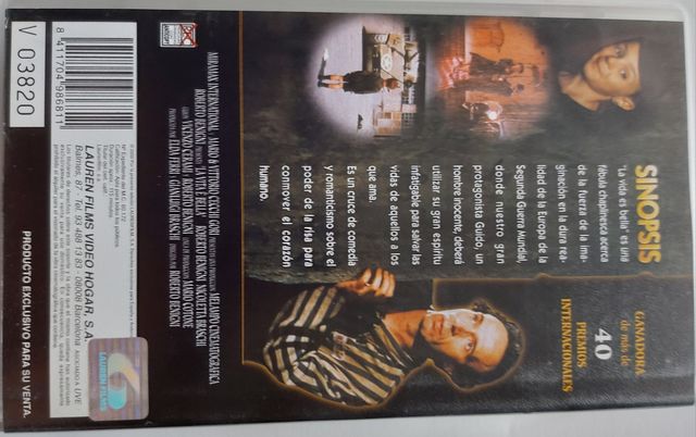 Pelicula La vida es bella VHS