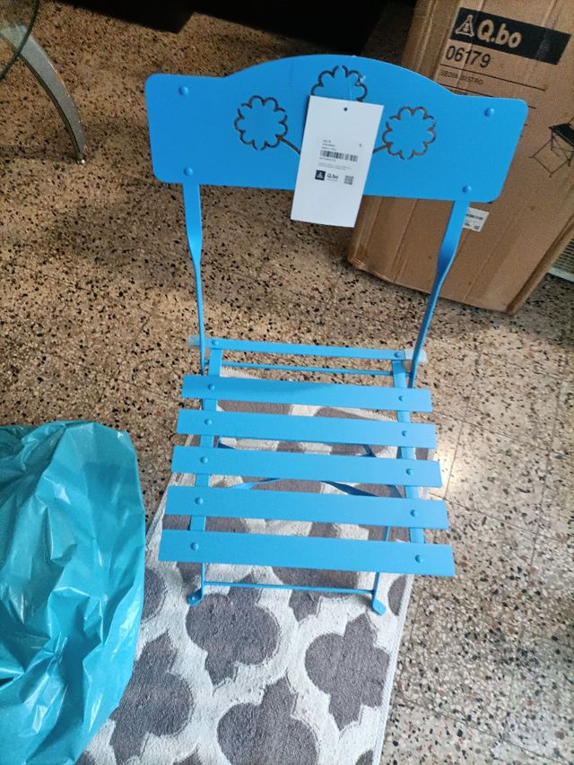 Sedia bistro in ferro battuto 