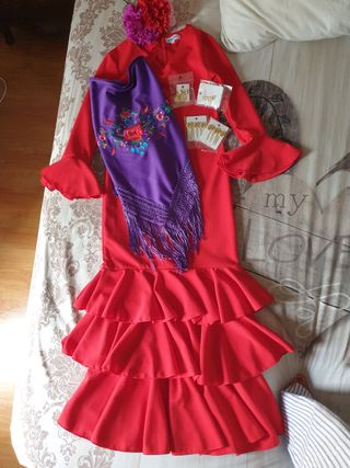 Traje flamenca completo 