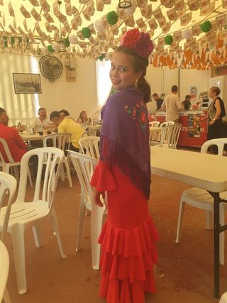 Traje flamenca completo 