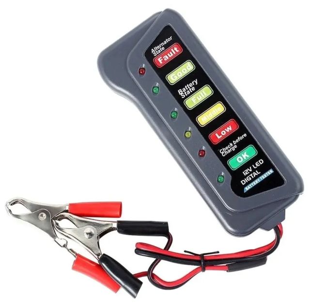 Probador Batería y Alternador Coche y Moto 