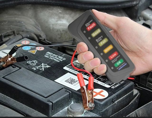 Probador Batería y Alternador Coche y Moto 