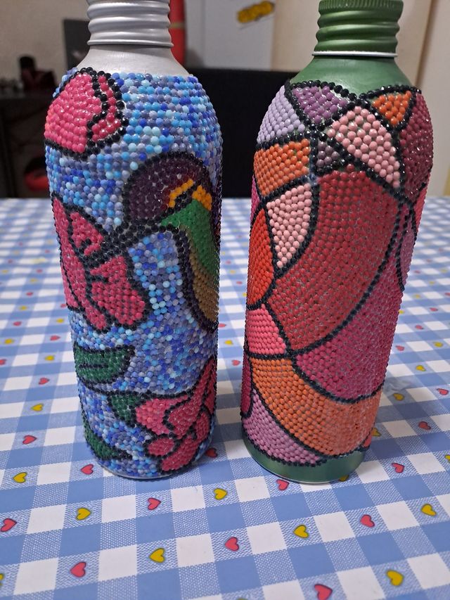 Set bottiglie ornamentali