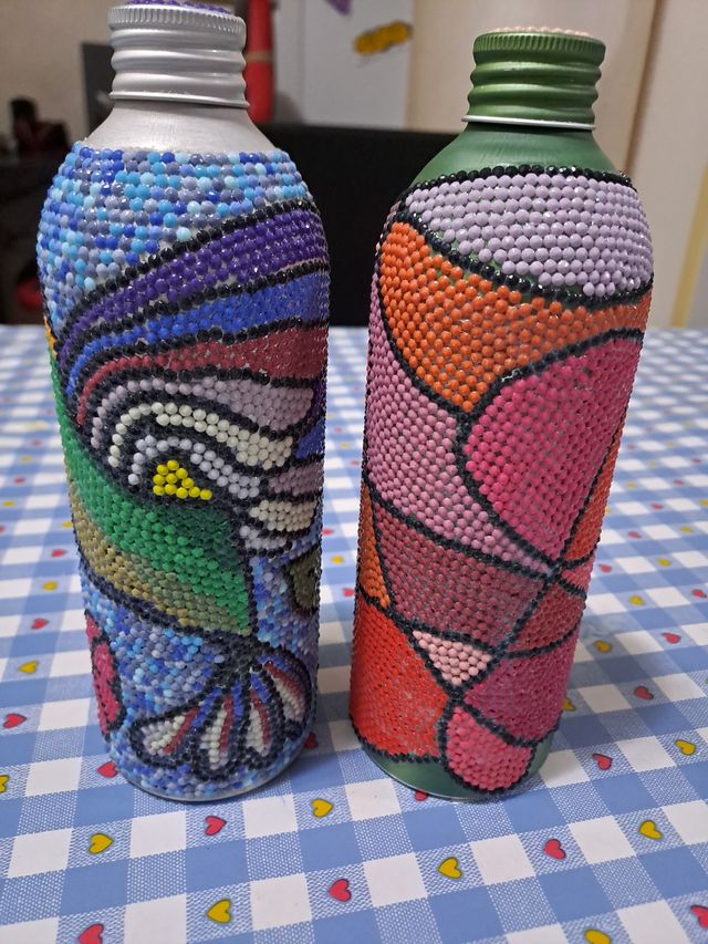 Set bottiglie ornamentali