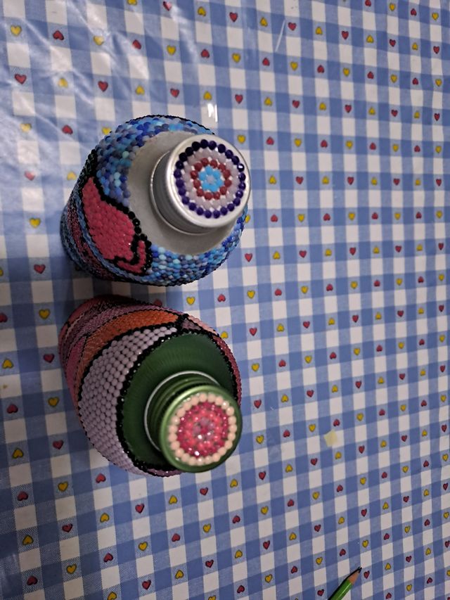 Set bottiglie ornamentali