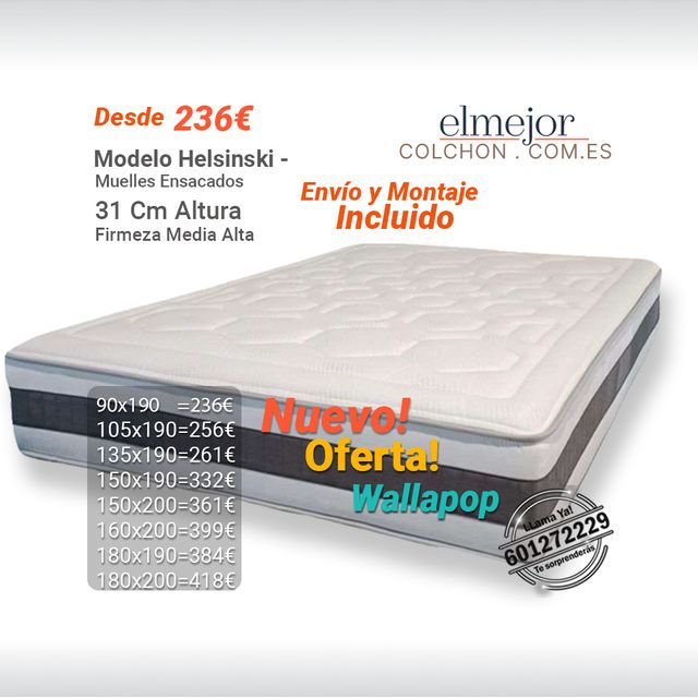 Colchon Viscoelastico Muelles cm 31  Firme Malaga