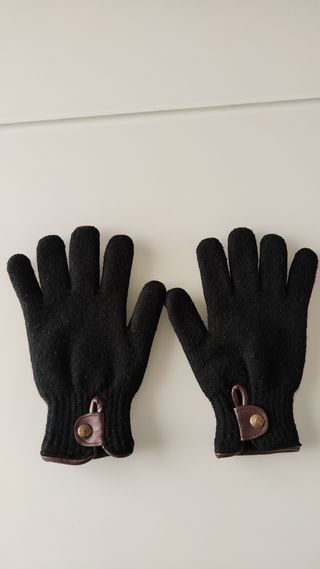 Guantes lana doble capa