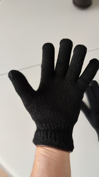 Guantes lana doble capa