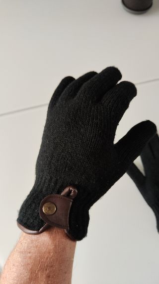 Guantes lana doble capa