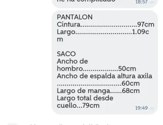 Traje para hombre, gris acero .Oferta