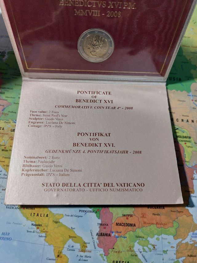 2 euros del Vaticano 2008 (San Pablo)