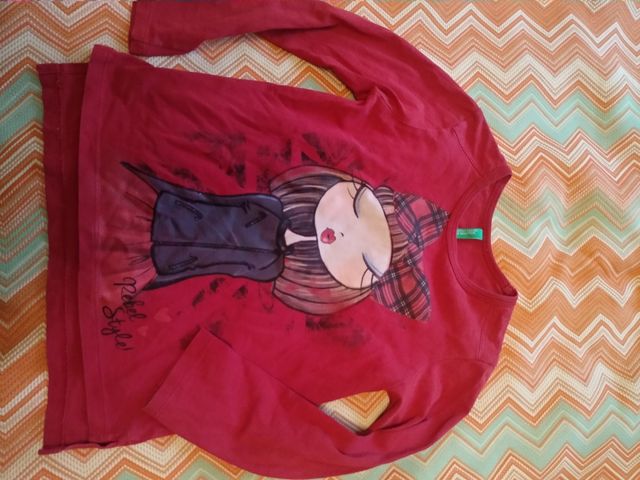 Camiseta niña manga larga Benetton