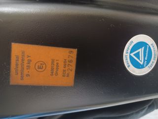 Silla de coche Recaro. Grupo 1